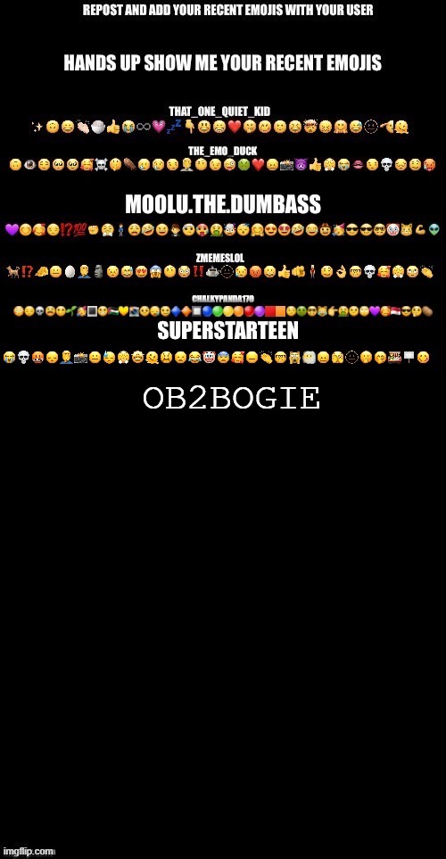 i dont use emoji's | OB2BOGIE | made w/ Imgflip meme maker