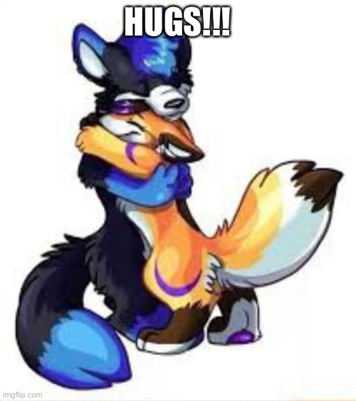 Furry Hugs | HUGS!!! | image tagged in furry hugs | made w/ Imgflip meme maker