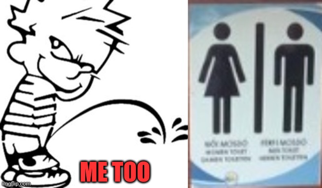 ME TOO | image tagged in piss on you | made w/ Imgflip meme maker