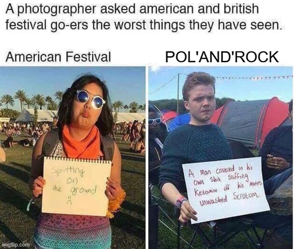 pol'and'rock | POL'AND'ROCK | image tagged in woodstock,europe woodstock,pol'and'rock,festival | made w/ Imgflip meme maker