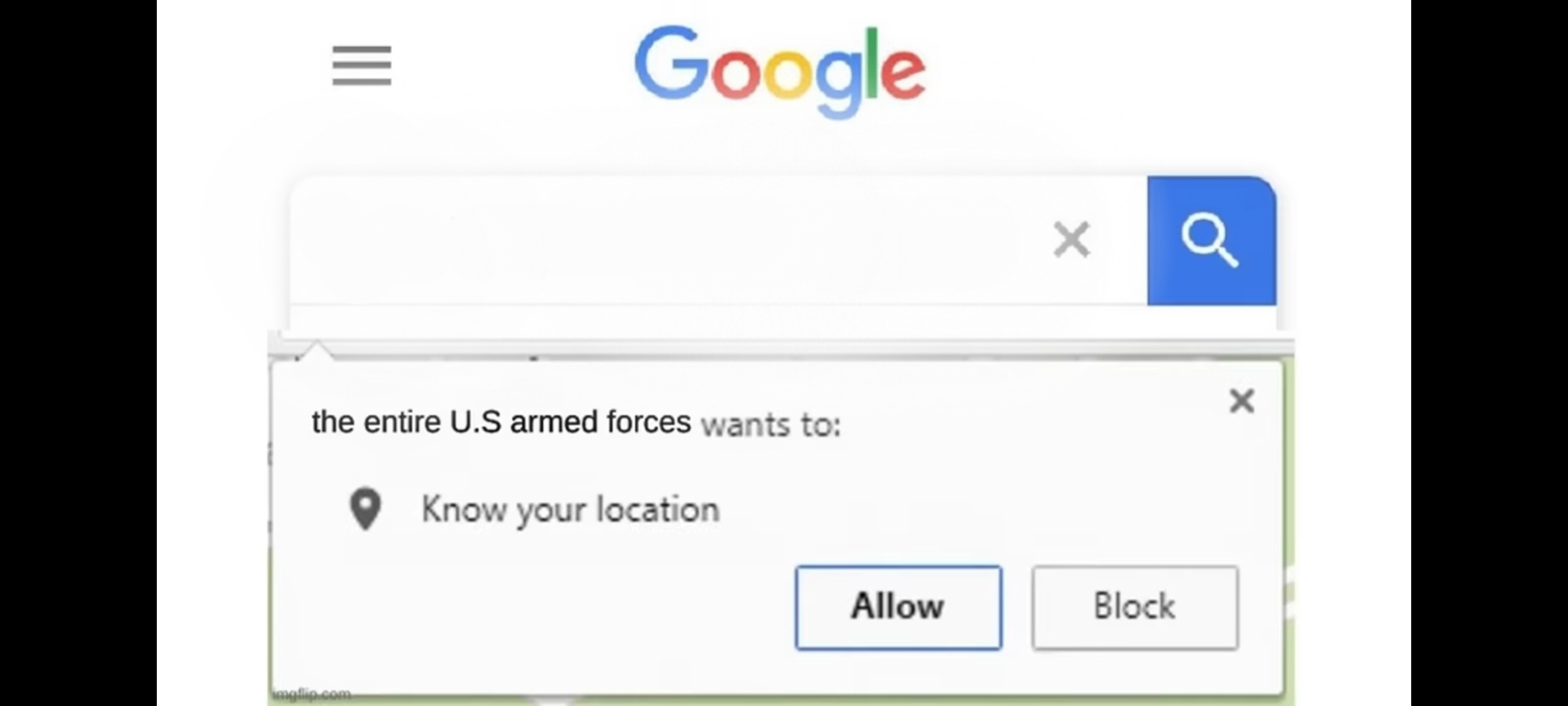 High Quality The entire U.S armed forces Blank Meme Template