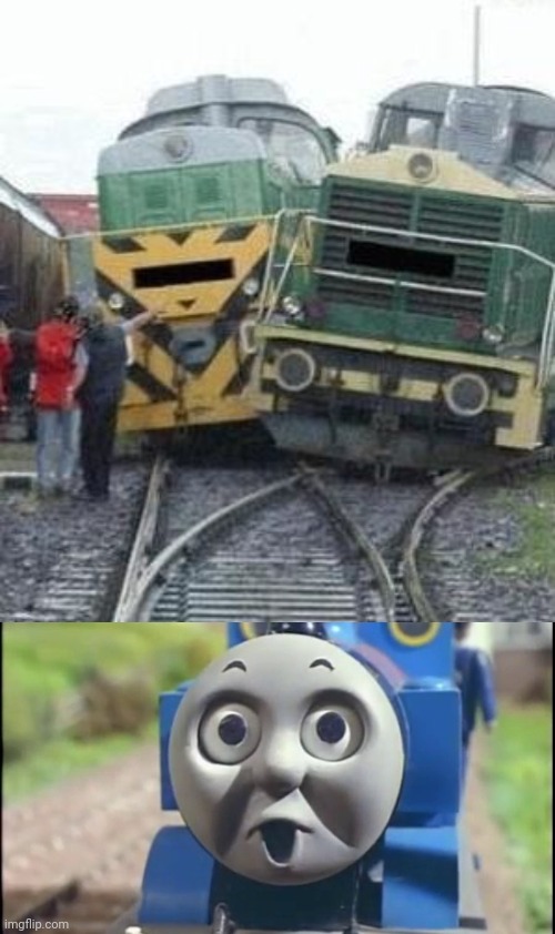 Railroad fail | image tagged in the o' face,trains,train,railroad,you had one job,memes | made w/ Imgflip meme maker