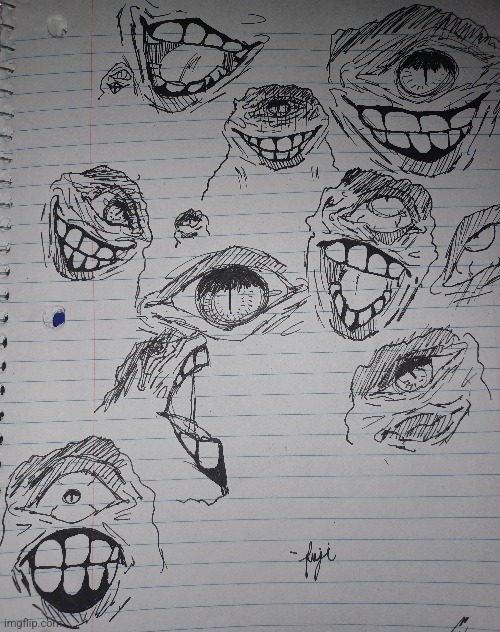 I wanted to practice drawing gums and teeth and the spontaneously drew this guy | image tagged in drawing,drawings | made w/ Imgflip meme maker