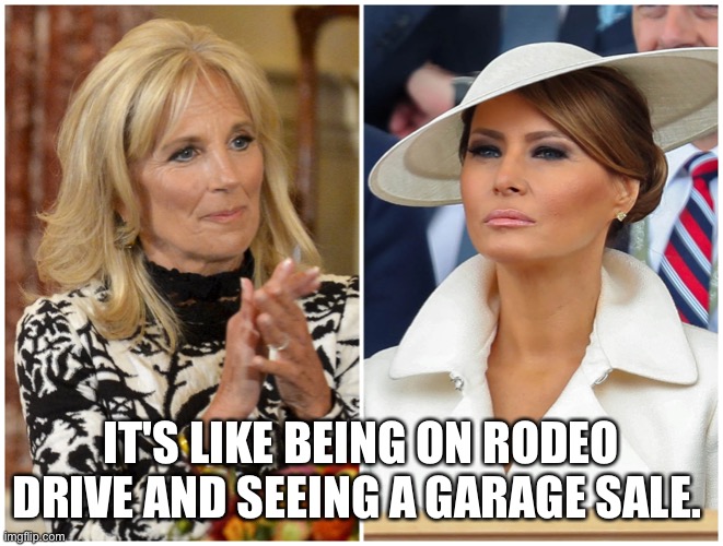 IT'S LIKE BEING ON RODEO DRIVE AND SEEING A GARAGE SALE. | made w/ Imgflip meme maker