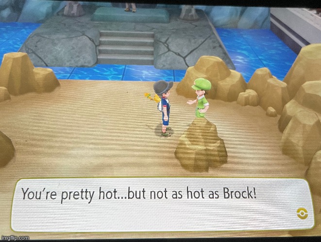 One time i showed this to a kid in my class named brock | made w/ Imgflip meme maker