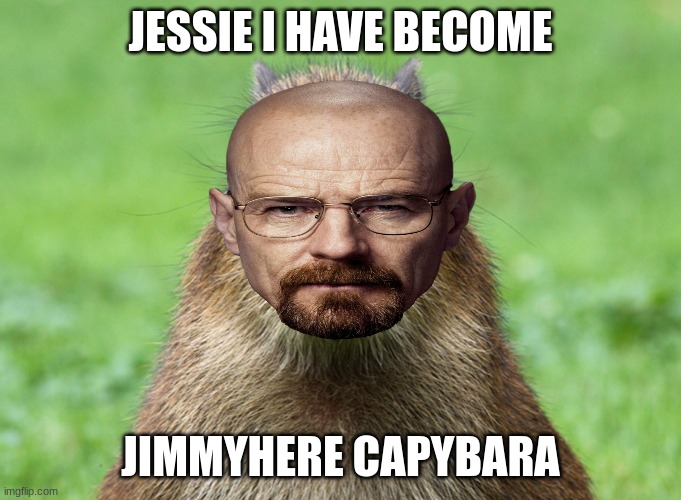 JESSIE I HAVE BECOME JIMMYHERE CAPYBARA | made w/ Imgflip meme maker