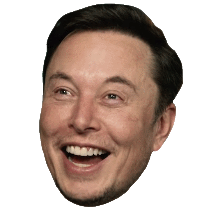 High Quality Elon Musk Head Blank Meme Template
