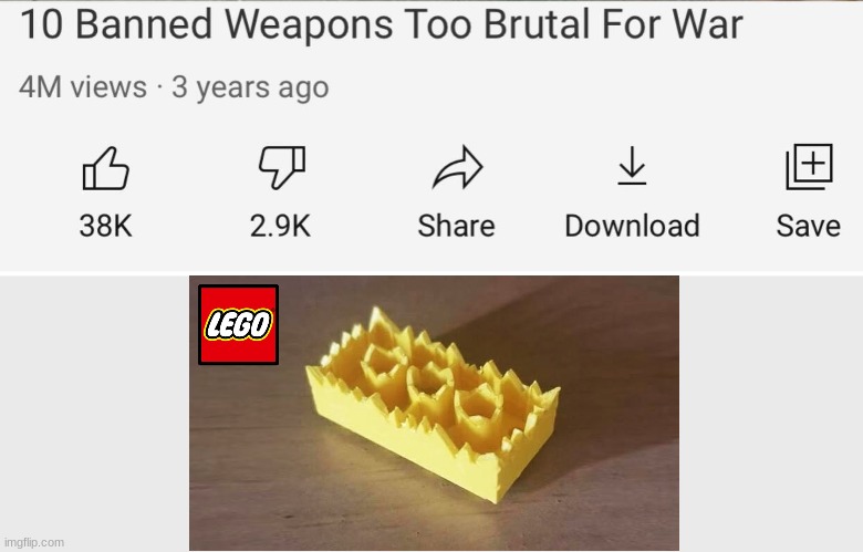 this hurts so bad | image tagged in banned weapons too brutal for war,funny,lego,stepping on a lego | made w/ Imgflip meme maker