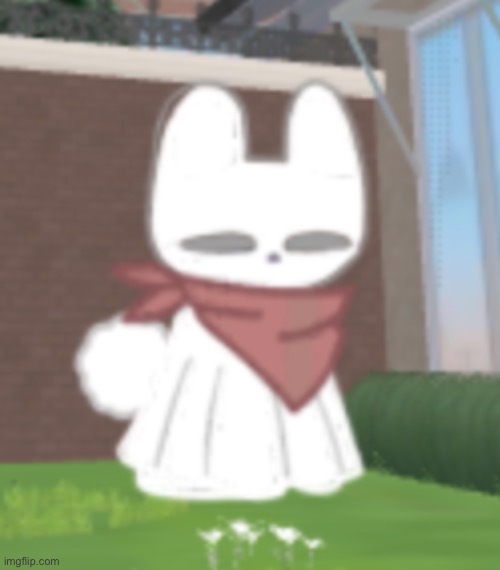 I made this bunny lmao (it’s not actually that big it’s just zoomed in) | image tagged in gacha | made w/ Imgflip meme maker