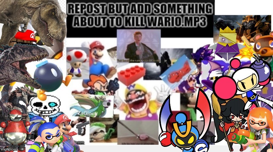 5 things added to kill Wario | image tagged in wario dies,wario,nintendo | made w/ Imgflip meme maker