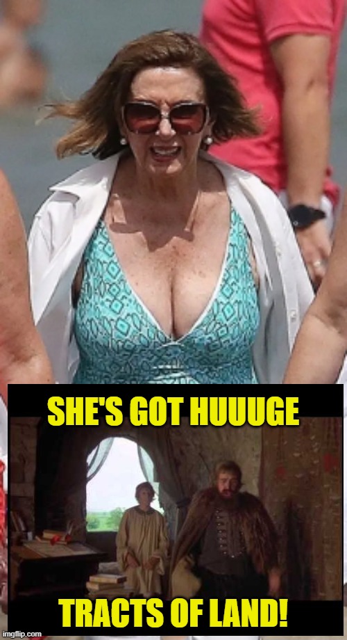 SHE'S GOT HUUUGE TRACTS OF LAND! | made w/ Imgflip meme maker