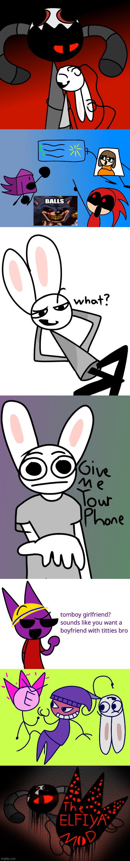 bad scrapped drawings except I actually kinda like the last two | image tagged in bunni | made w/ Imgflip meme maker