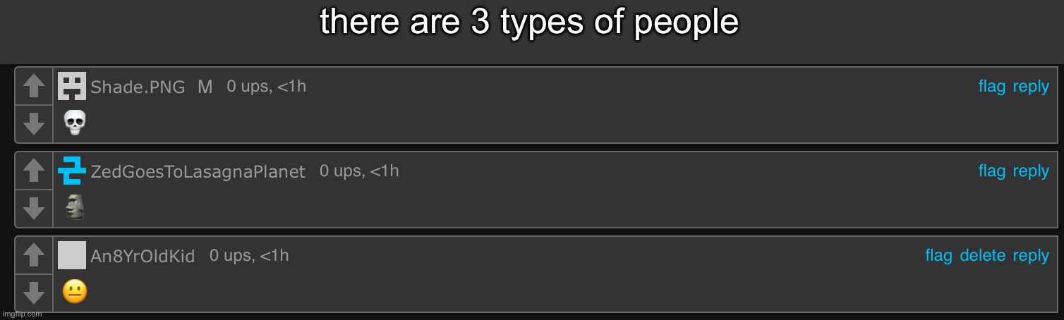 there are 3 types of people | made w/ Imgflip meme maker