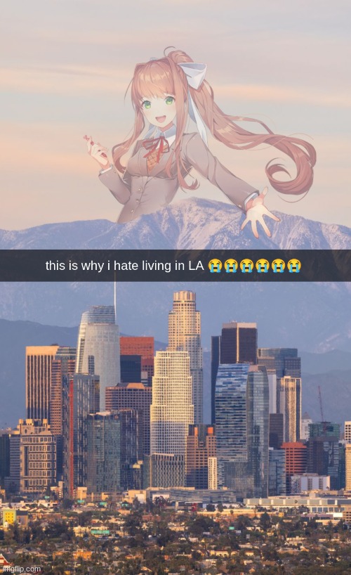 just monika- no yuri. | made w/ Imgflip meme maker