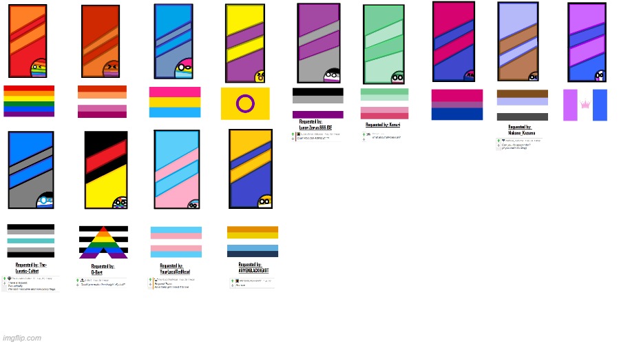 LGBTQ flags as countryballs 3 | made w/ Imgflip meme maker