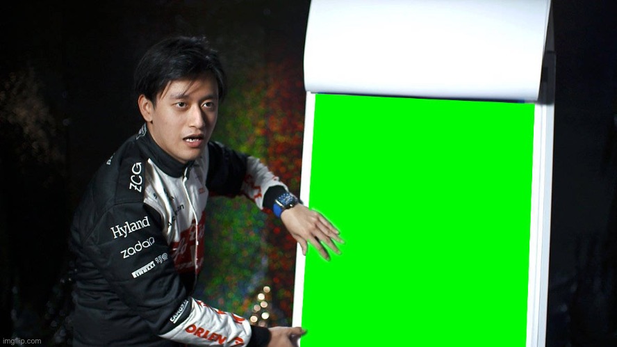 Zhou Guanyu | image tagged in f1 | made w/ Imgflip meme maker