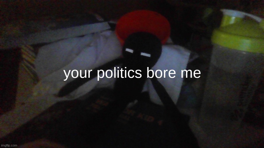 your politics bore me | made w/ Imgflip meme maker