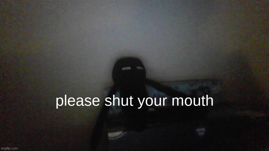 please shut your mouth | made w/ Imgflip meme maker