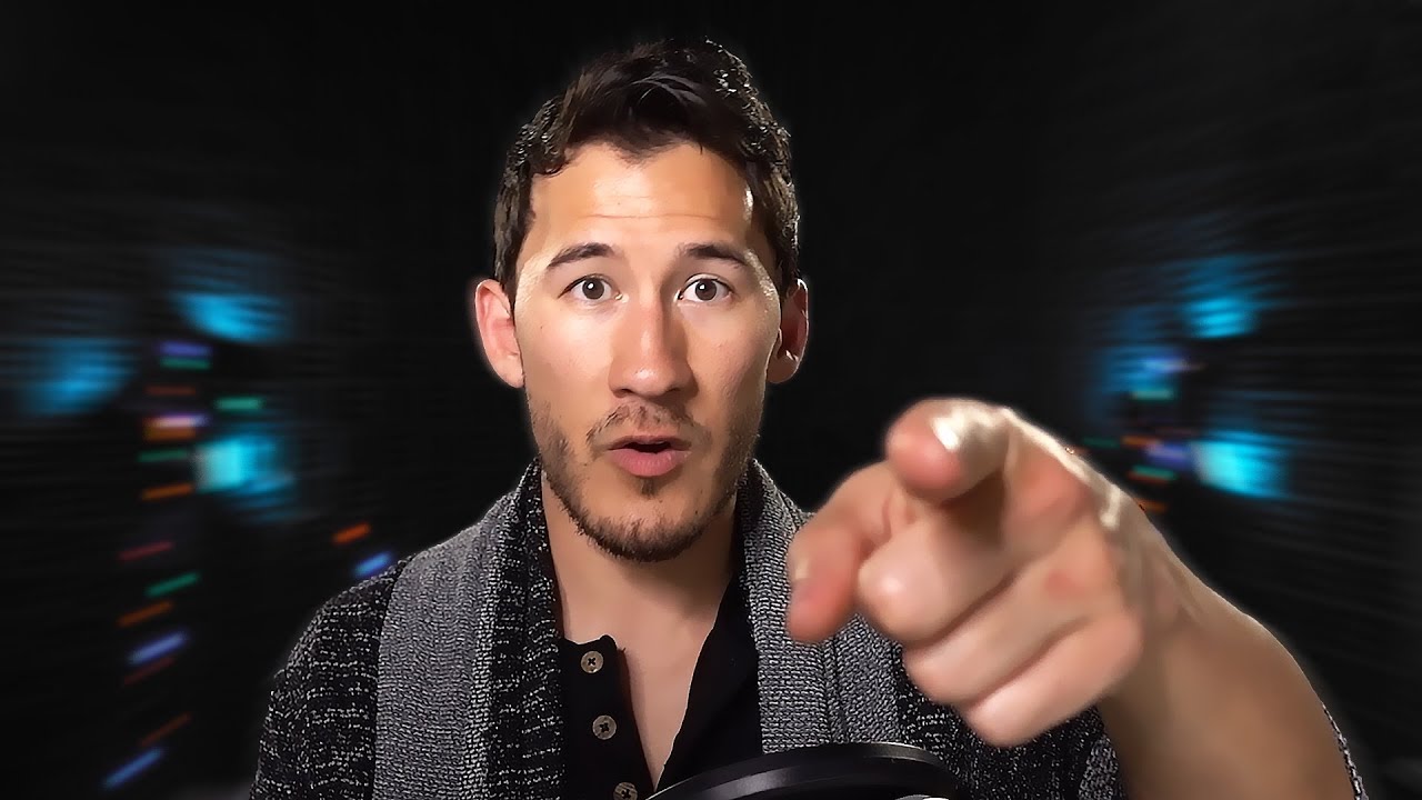 High Quality Markiplier Pointing Blank Meme Template