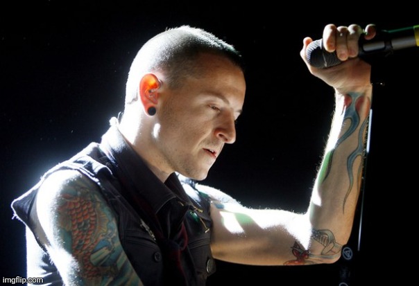 Chester Bennington rip | image tagged in chester bennington rip | made w/ Imgflip meme maker