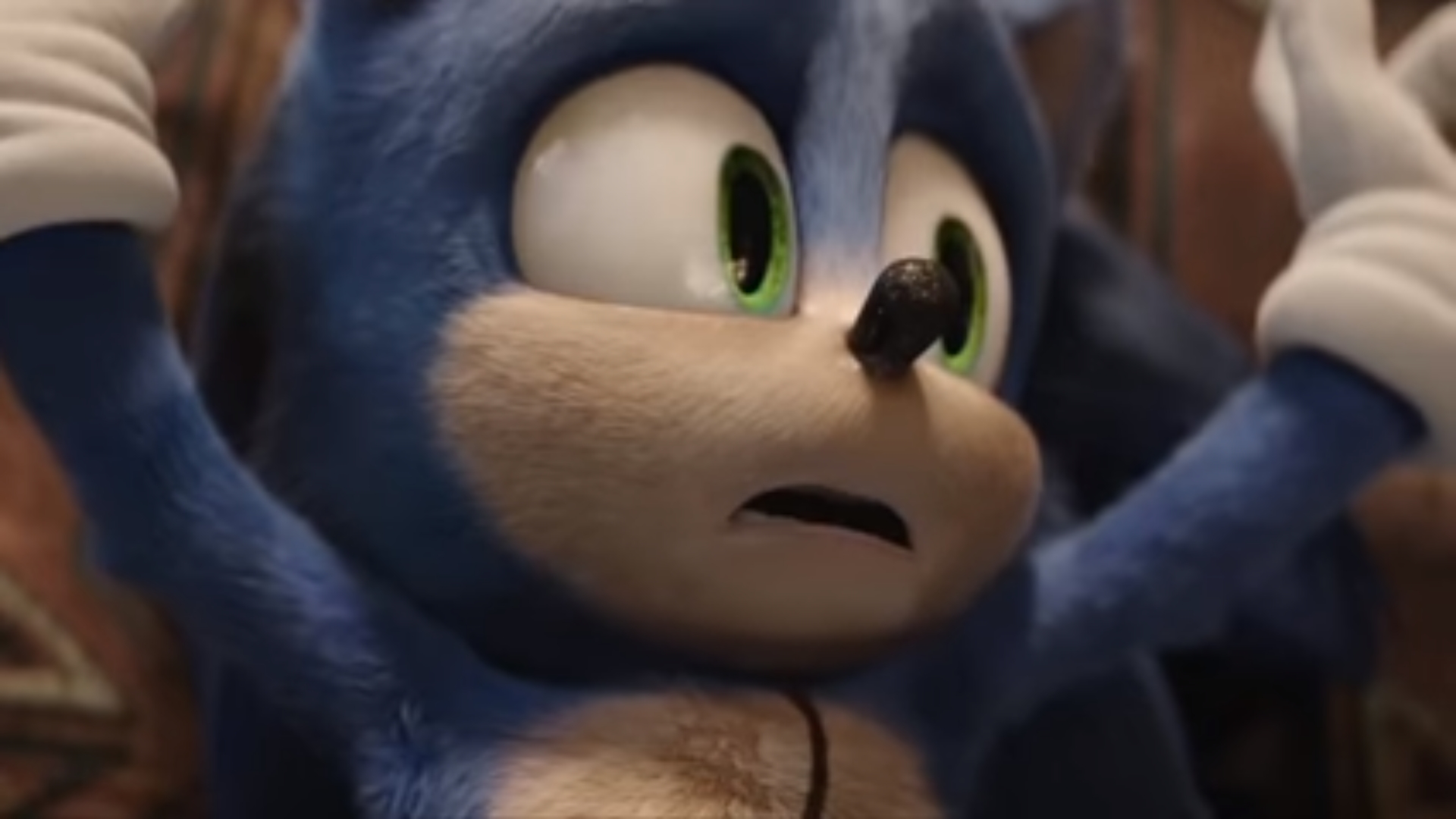 Surprised Sonic Blank Meme Template