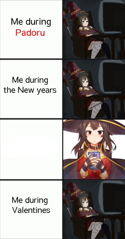 High Quality tired megumin v1 Blank Meme Template