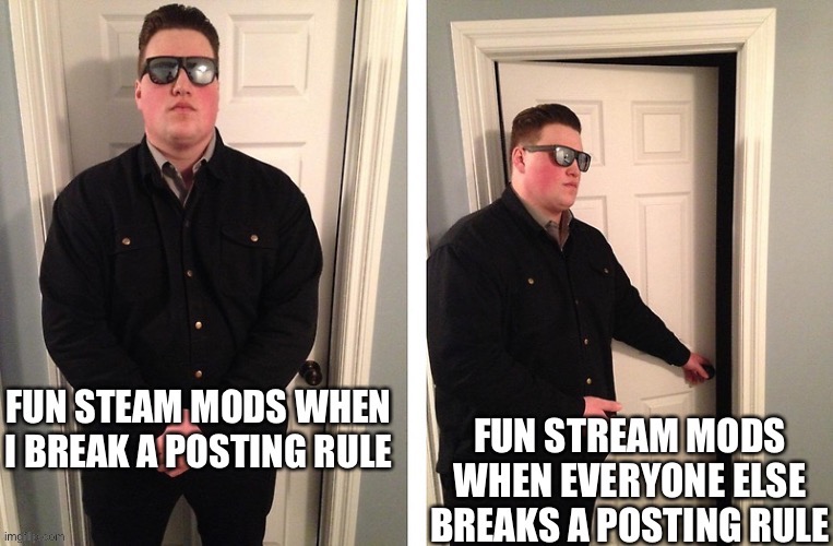I literally just saw a meme where a dude admitted it was a repost, could you actually moderate your stream? We get that you hate | made w/ Imgflip meme maker