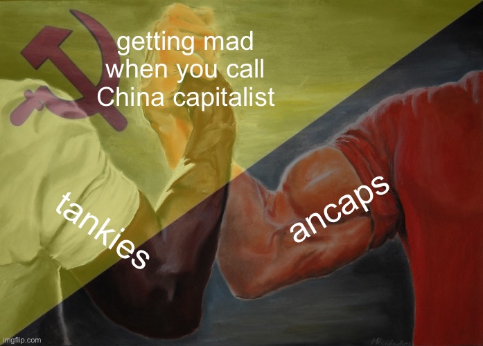 reeeeeeeee | getting mad when you call China capitalist; ancaps; tankies | made w/ Imgflip meme maker