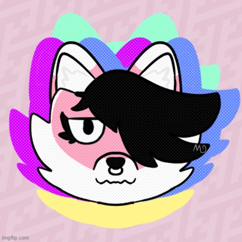 retro style art i made of Spi (my art SomePinkIdiot's character) | image tagged in furry,art,drawings,id put the animal here but idk what it is | made w/ Imgflip meme maker