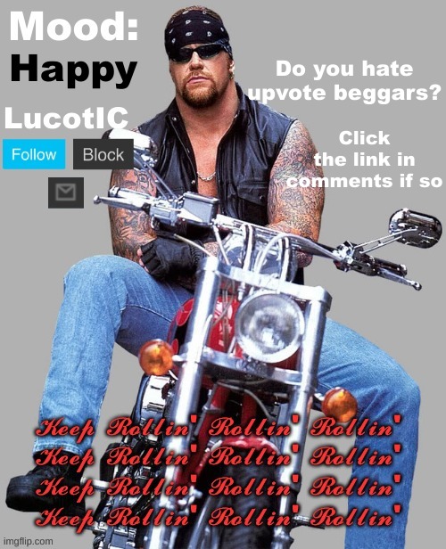 go ahead, click it | Do you hate upvote beggars? Happy; Click the link in comments if so | image tagged in the american bad-a template | made w/ Imgflip meme maker