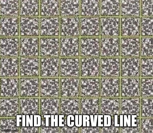 FIND THE CURVED LINE | made w/ Imgflip meme maker