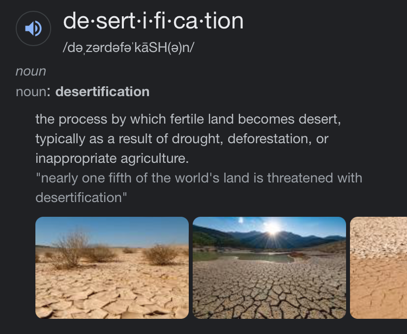 Desertification definition Blank Meme Template