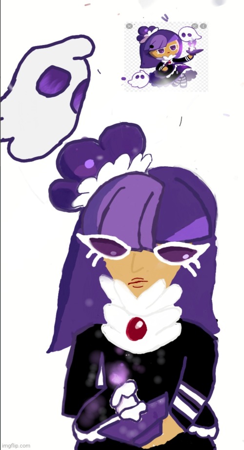 I drew a cookie run character on my crappy drawing app | image tagged in drawings | made w/ Imgflip meme maker