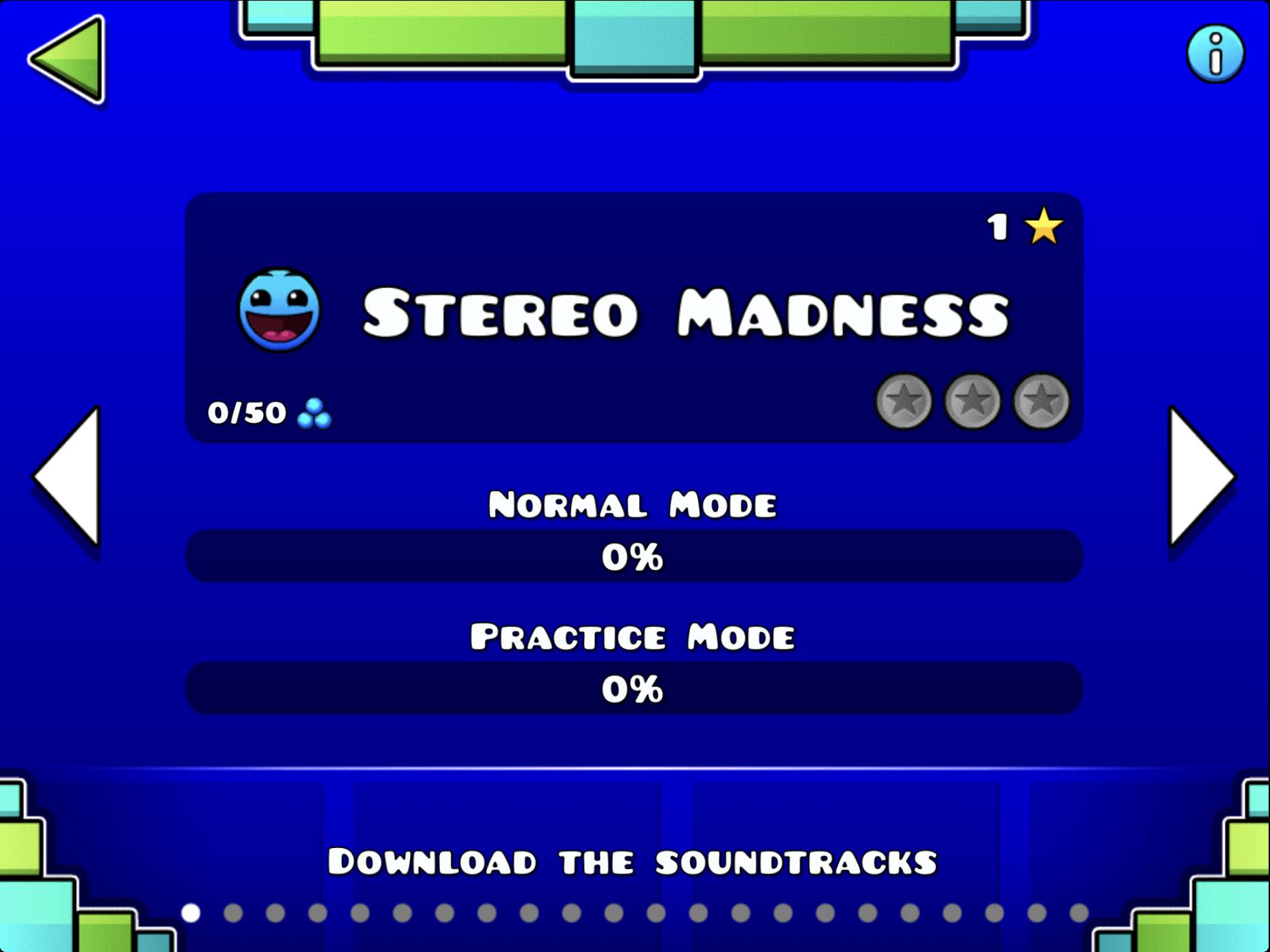 High Quality Undone GD Stereo Madness Blank Meme Template