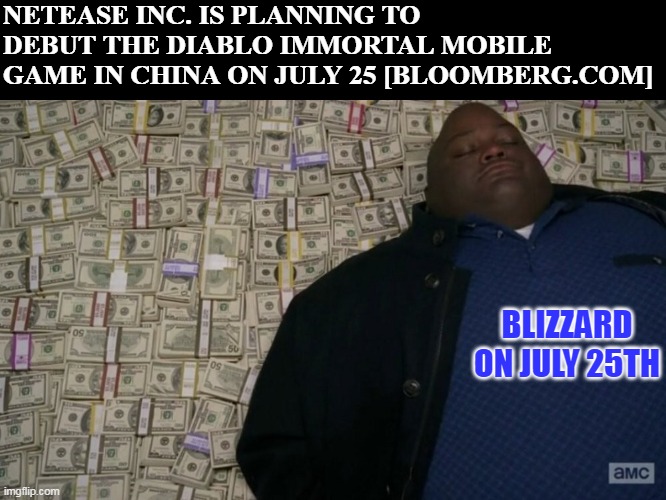 Journey to The East | NETEASE INC. IS PLANNING TO DEBUT THE DIABLO IMMORTAL MOBILE GAME IN CHINA ON JULY 25 [BLOOMBERG.COM]; BLIZZARD ON JULY 25TH | image tagged in diablo,diablo immortal,gaming,game,mobile games | made w/ Imgflip meme maker