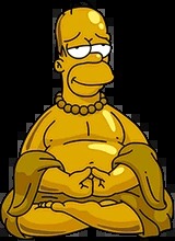 High Quality Buddha Homer Simpson Blank Meme Template