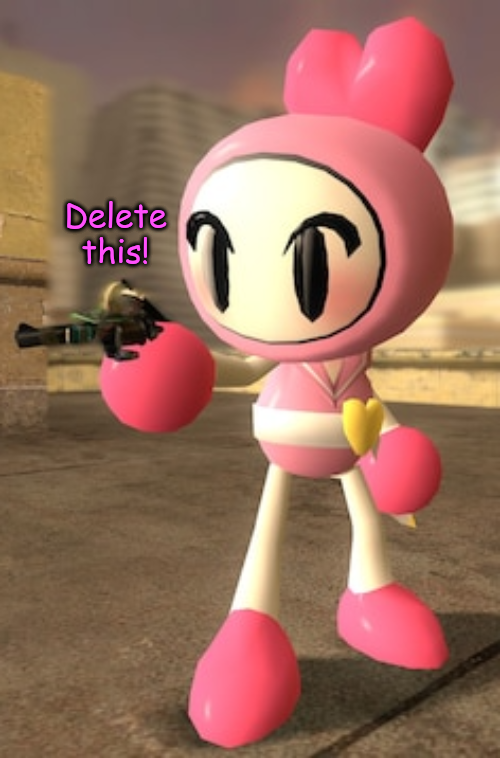Pink Bomber Delete this Blank Meme Template