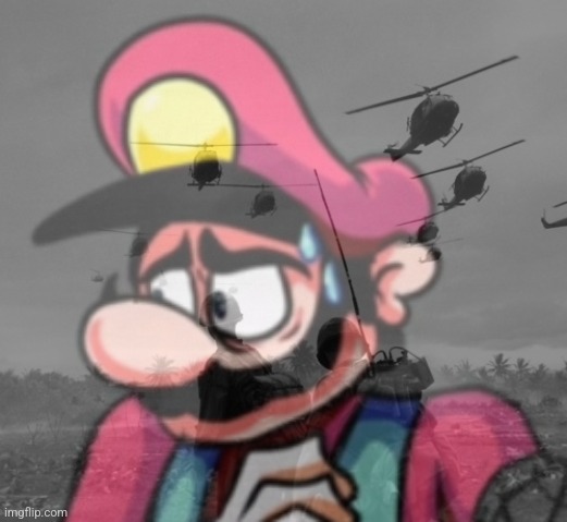 Mario Vietnam Flashbacks Blank Meme Template