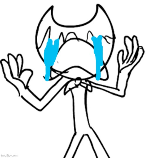 Crying emoji bendy | image tagged in crying emoji bendy | made w/ Imgflip meme maker