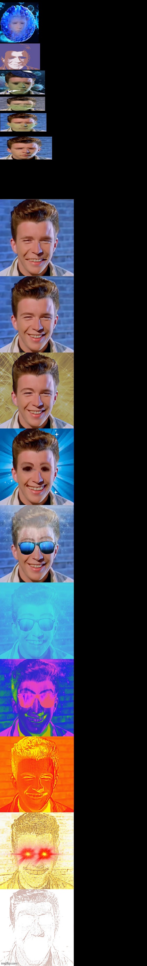 High Quality Rick Astley Becoming Sick To Canny Blank Meme Template