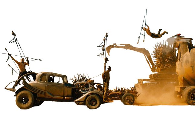 Mad Max Chase Scene Transparent Background Blank Meme Template
