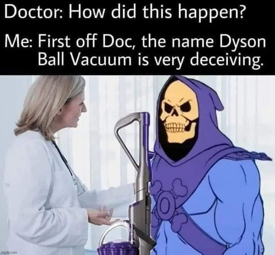 Just because it is in the name does not make it true | image tagged in dyson,vacuum cleaner | made w/ Imgflip meme maker