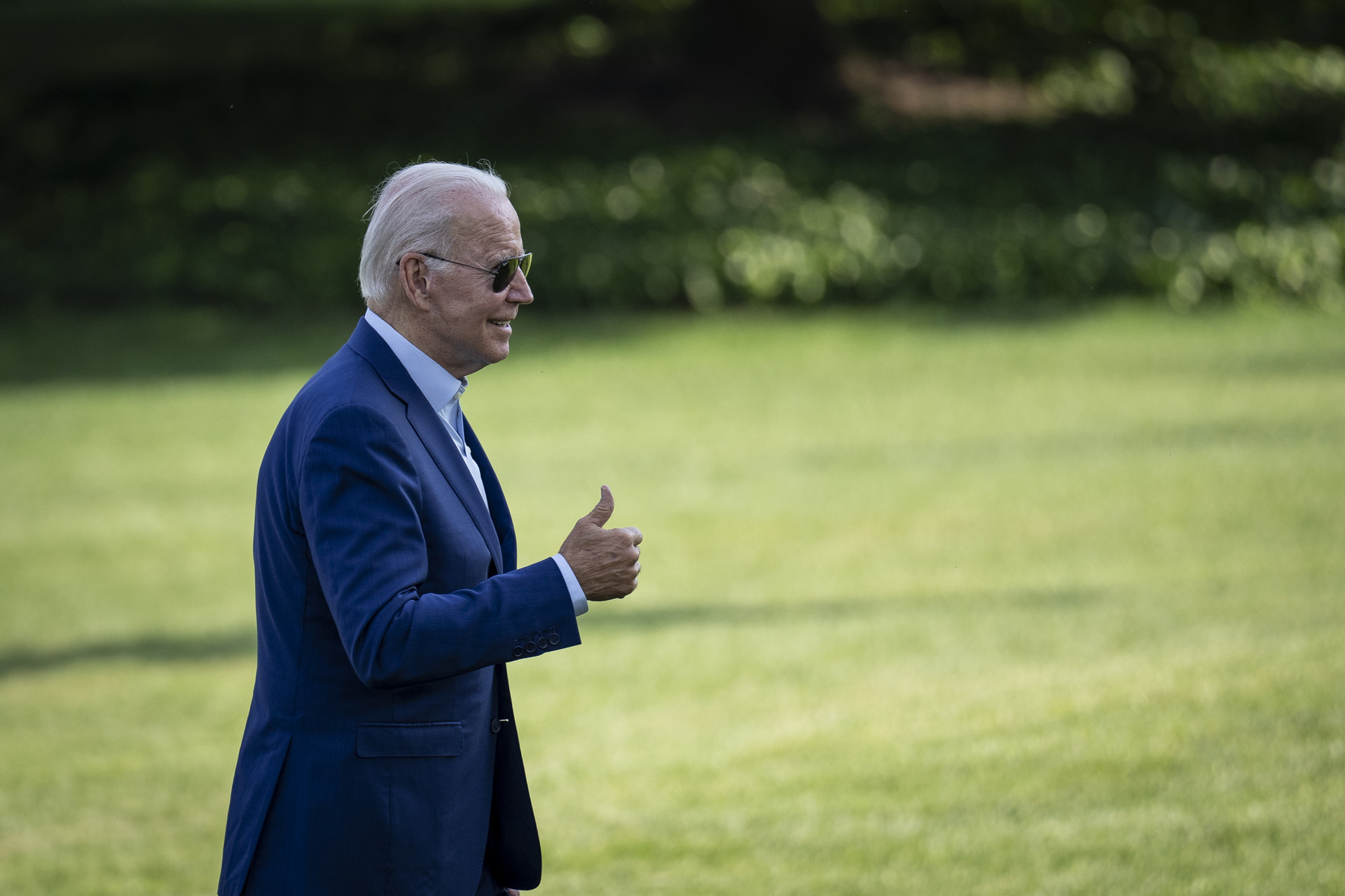 Joe Biden thumbs up Blank Meme Template