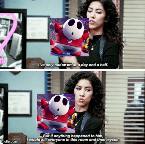I love what they did with him | SHY GUY | image tagged in i only had --- for a day and a half,mario strikers,battle league,shy guy,mario | made w/ Imgflip meme maker