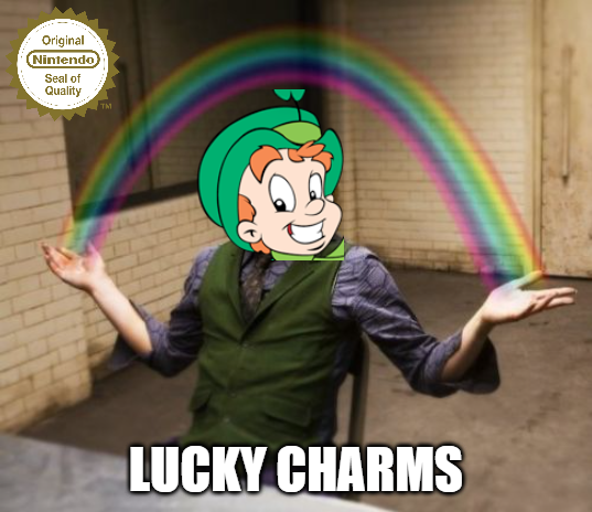 High Quality lucky charms Blank Meme Template