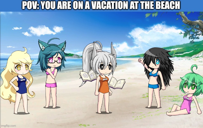 POV: YOU ARE ON A VACATION AT THE BEACH | made w/ Imgflip meme maker