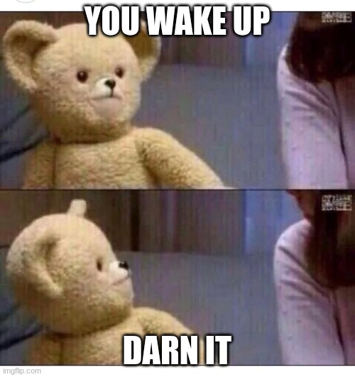 Wait what?? | YOU WAKE UP DARN IT | image tagged in wait what | made w/ Imgflip meme maker