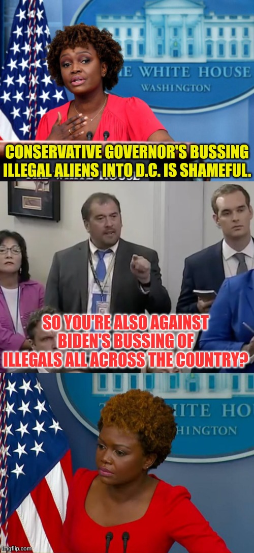 Shamefully up yours | CONSERVATIVE GOVERNOR'S BUSSING ILLEGAL ALIENS INTO D.C. IS SHAMEFUL. SO YOU'RE ALSO AGAINST BIDEN'S BUSSING OF ILLEGALS ALL ACROSS THE COUNTRY? | image tagged in joe biden,illegal immigration,dc,secure the border | made w/ Imgflip meme maker