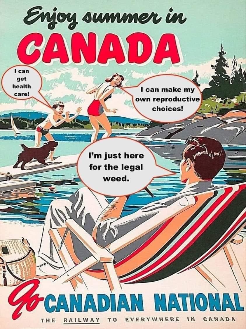 High Quality Enjoy summer in Canada Blank Meme Template
