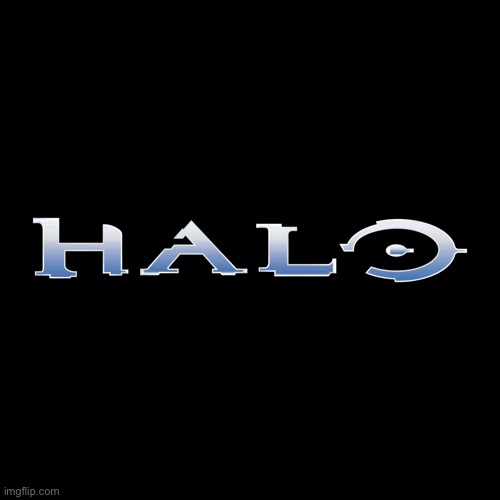 Halo Logo Black Square Background | image tagged in halo logo black square background | made w/ Imgflip meme maker
